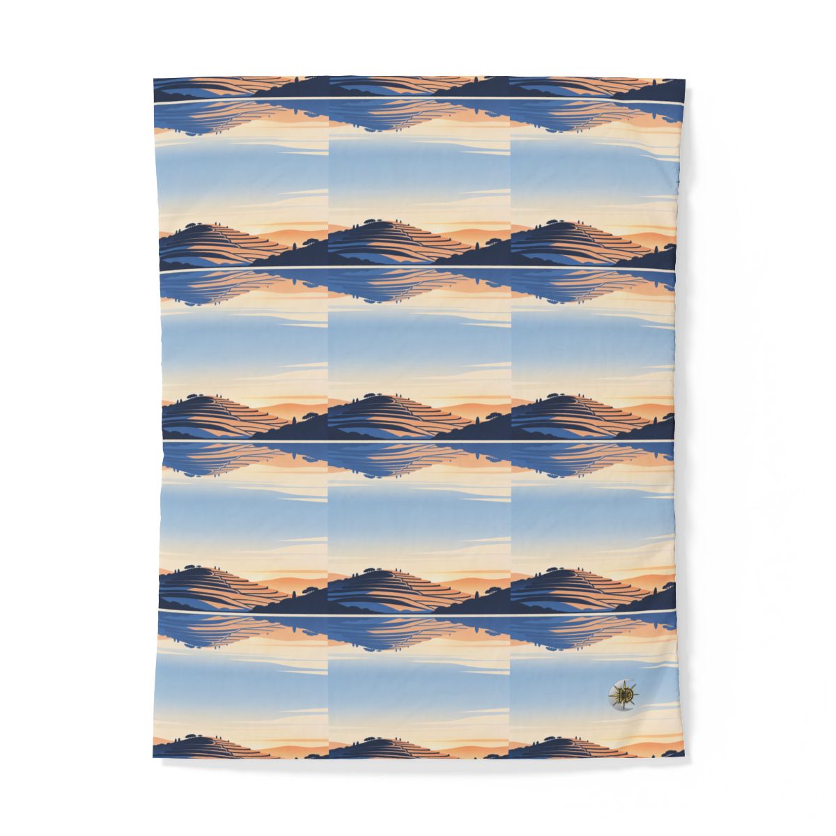 HD Terrace Reflections 100% Cotton Duvet Cover — additional view