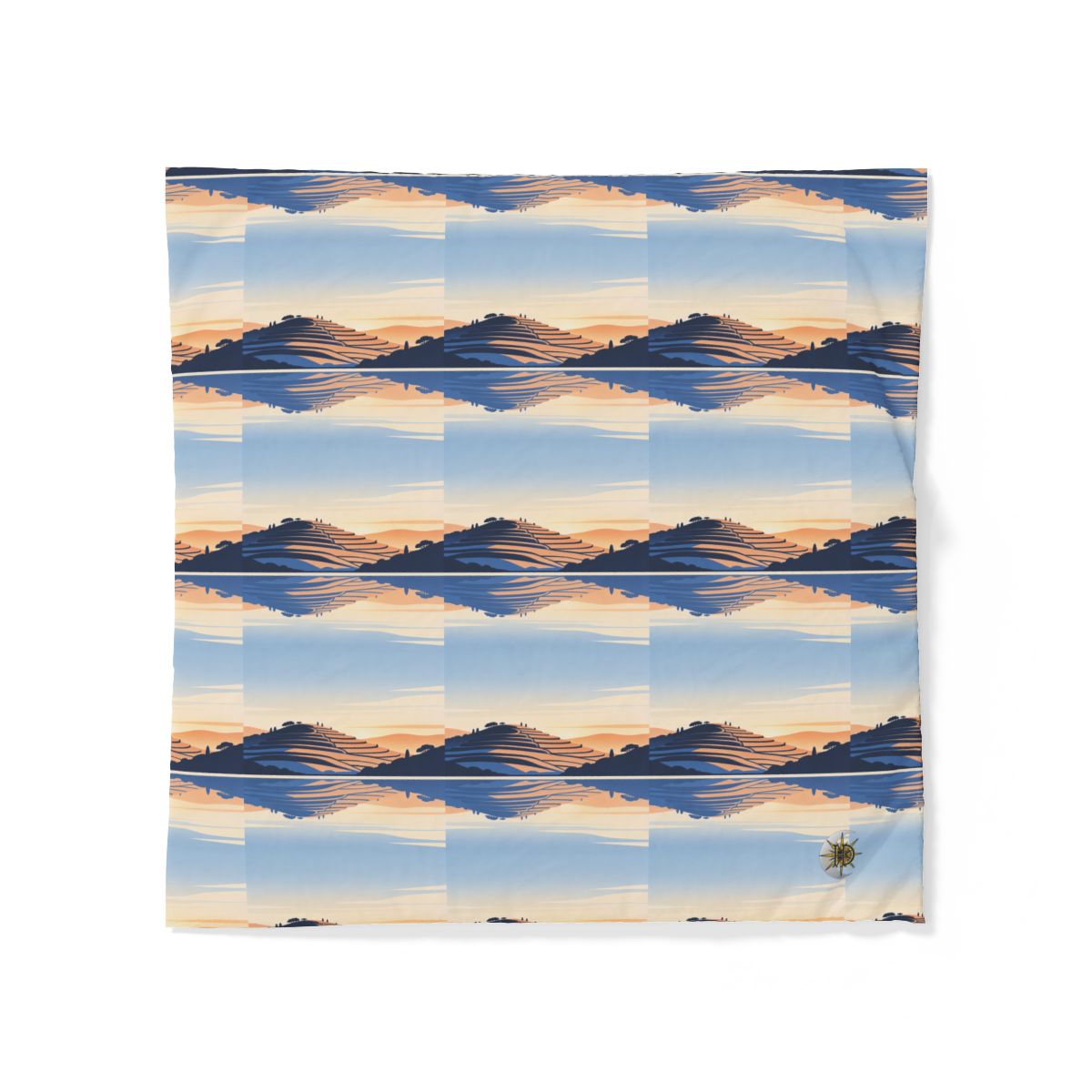 HD Terrace Reflections 100% Cotton Duvet Cover — additional view