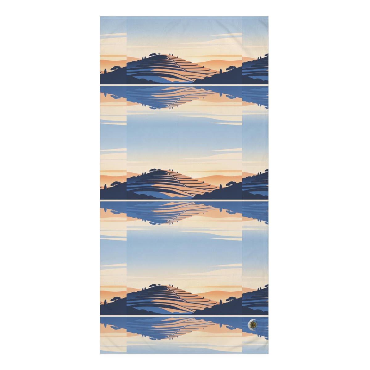 HD Terrace Reflections Mink-Cotton Bath Towel