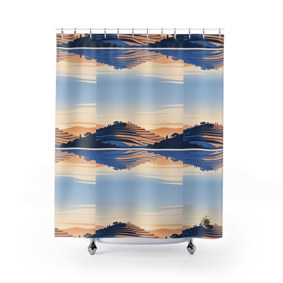 HD Terrace Reflections Shower Curtain
