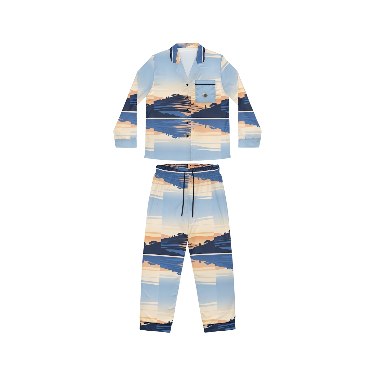 HD Terrace Reflections Women’s Satin Pajama Set