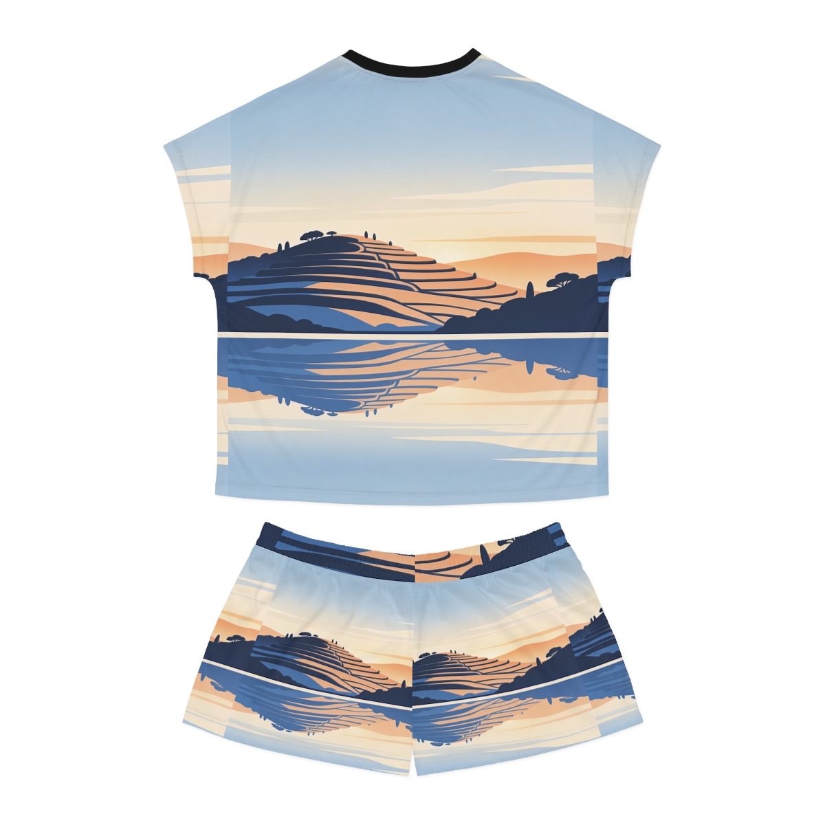 HD Terrace Reflections Women’s Short Pajama Set — additional view