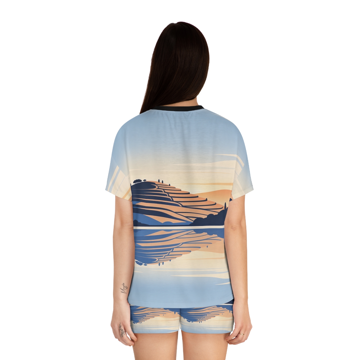 HD Terrace Reflections Women’s Short Pajama Set — additional view