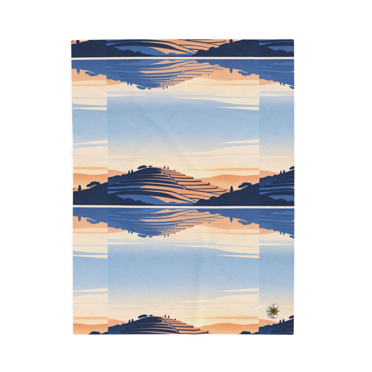 HD Terrace Reflections Velveteen Plush Blanket