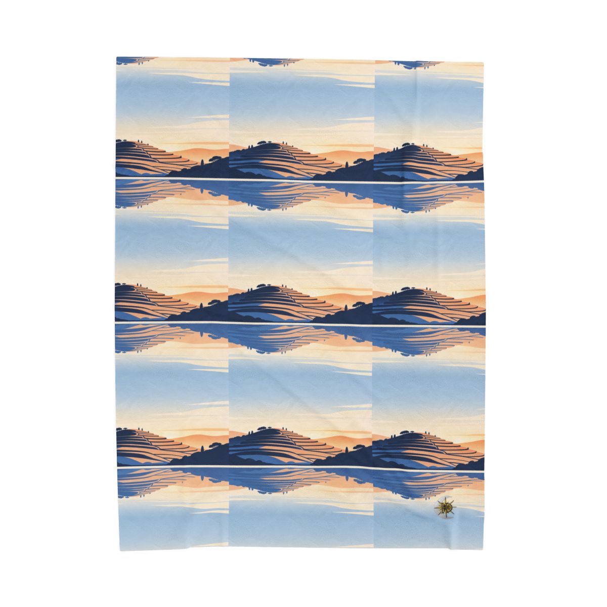 HD Terrace Reflections Velveteen Plush Blanket — additional view