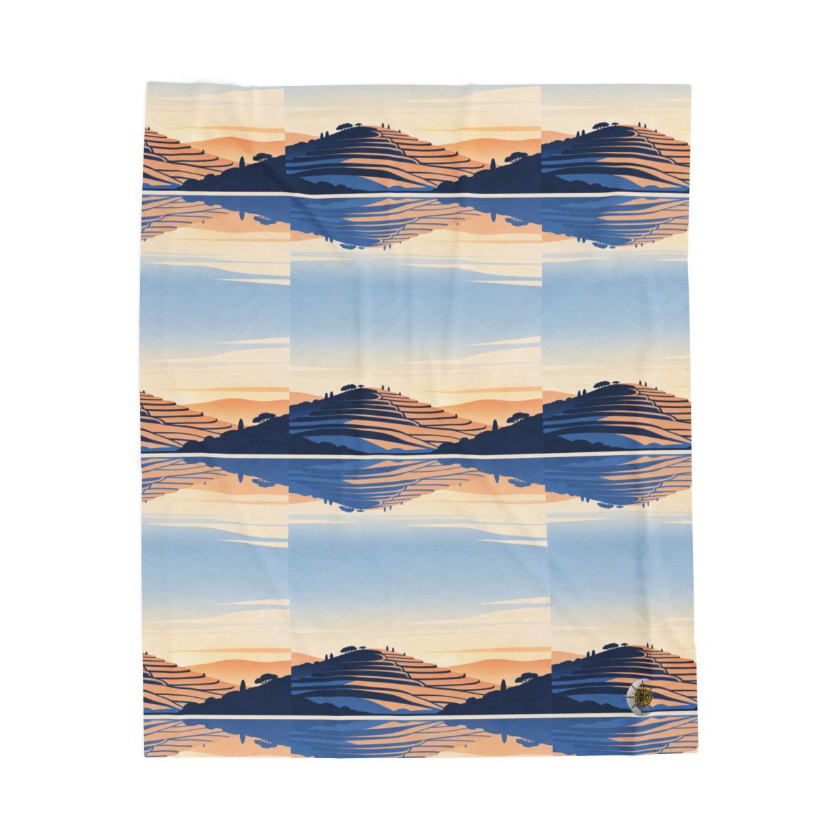 HD Terrace Reflections Velveteen Plush Blanket — additional view