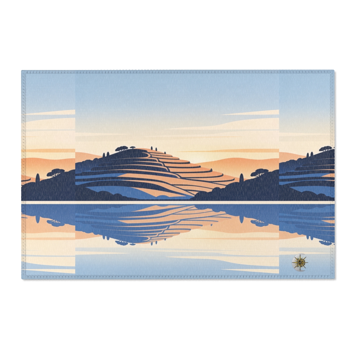 HD Terrace Reflections Polyester Chenille Area Rug — additional view