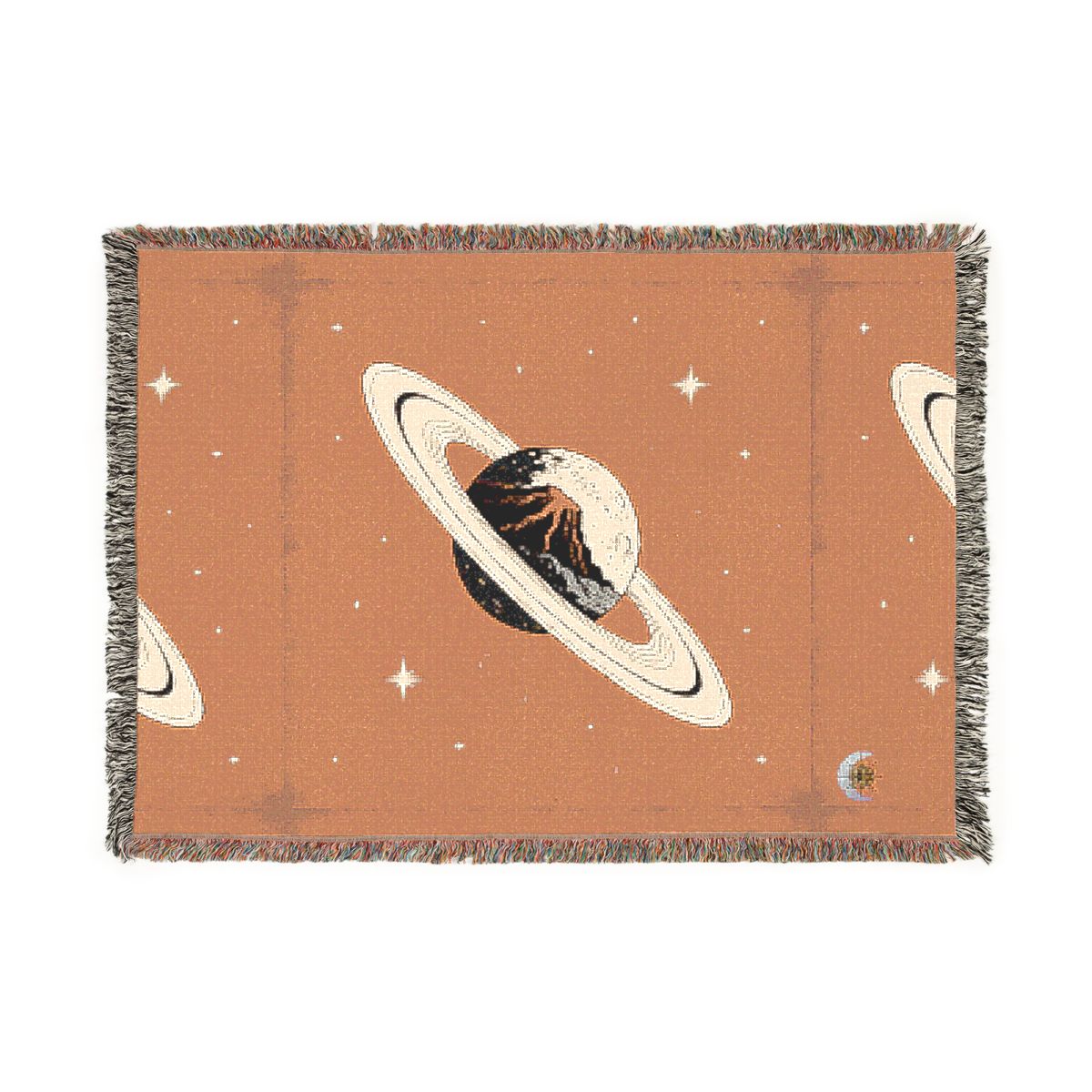 HD Ember Orbit 100% Cotton Woven Blanket