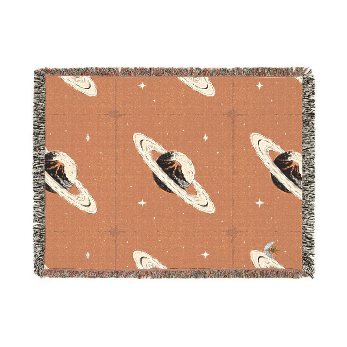 HD Ember Orbit 100% Cotton Woven Blanket — additional view