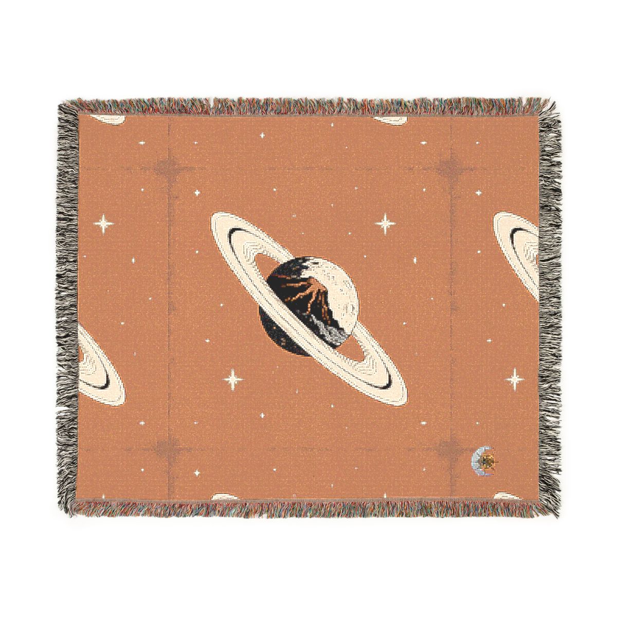 HD Ember Orbit 100% Cotton Woven Blanket — additional view