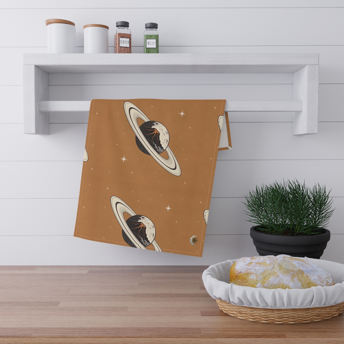 HD Ember Orbit 100% Cotton Twill Tea Towel