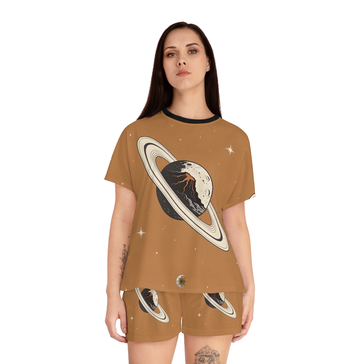 HD Ember Orbit Women’s Short Pajama Set — additional view