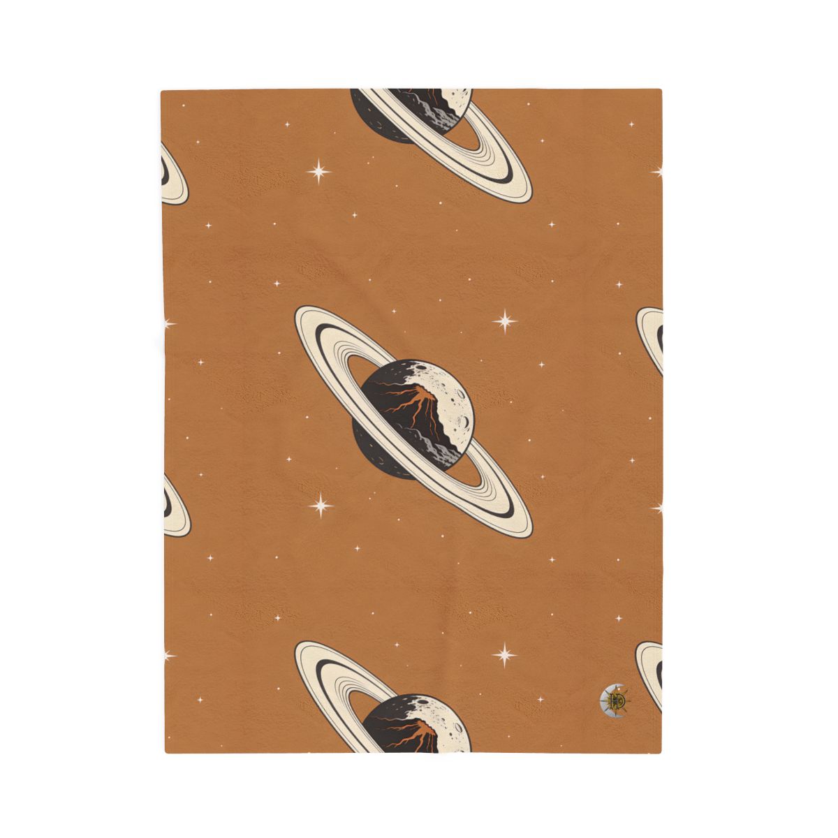 HD Ember Orbit Velveteen Plush Blanket