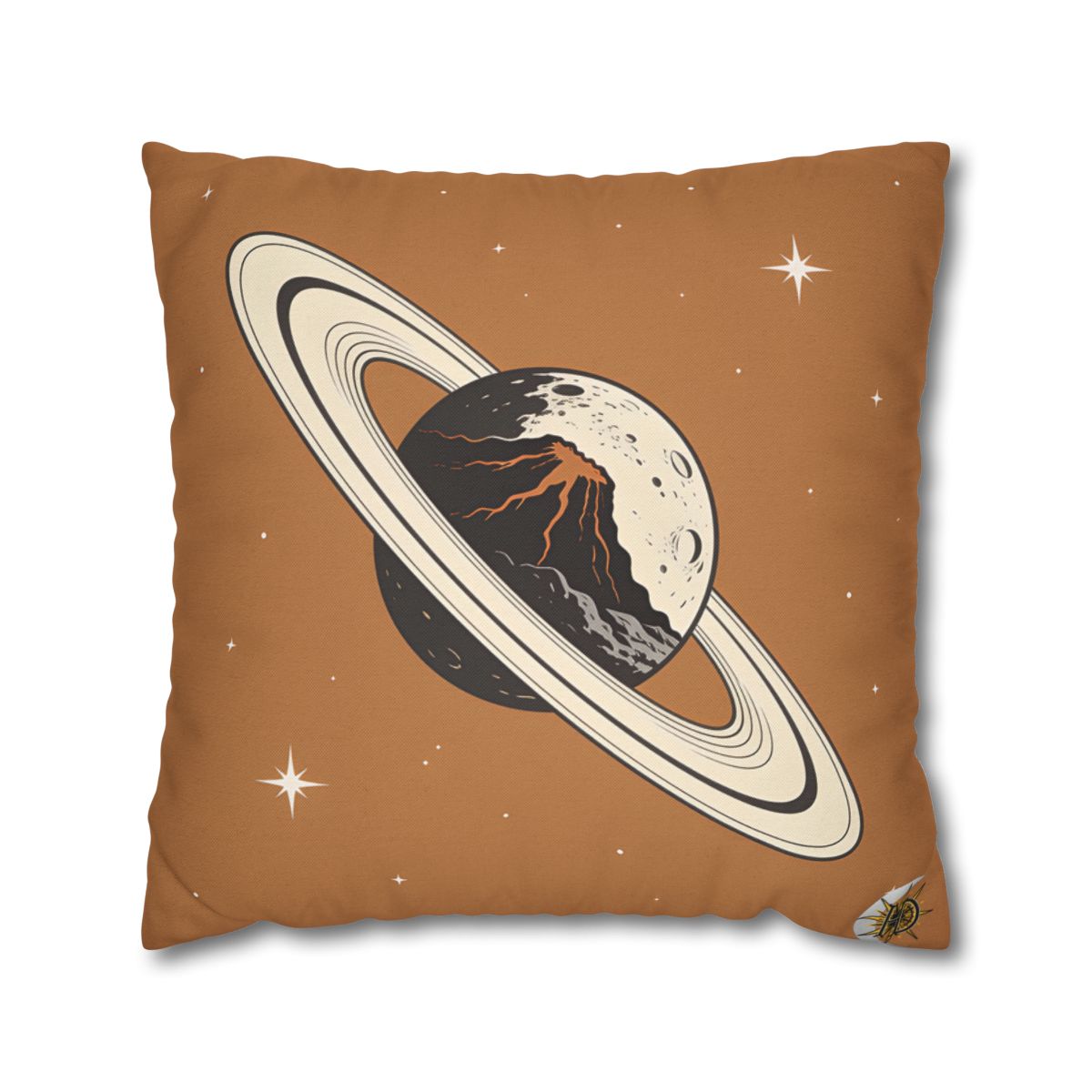 HD Ember Orbit Square Polyester Pillow Cover — additional view