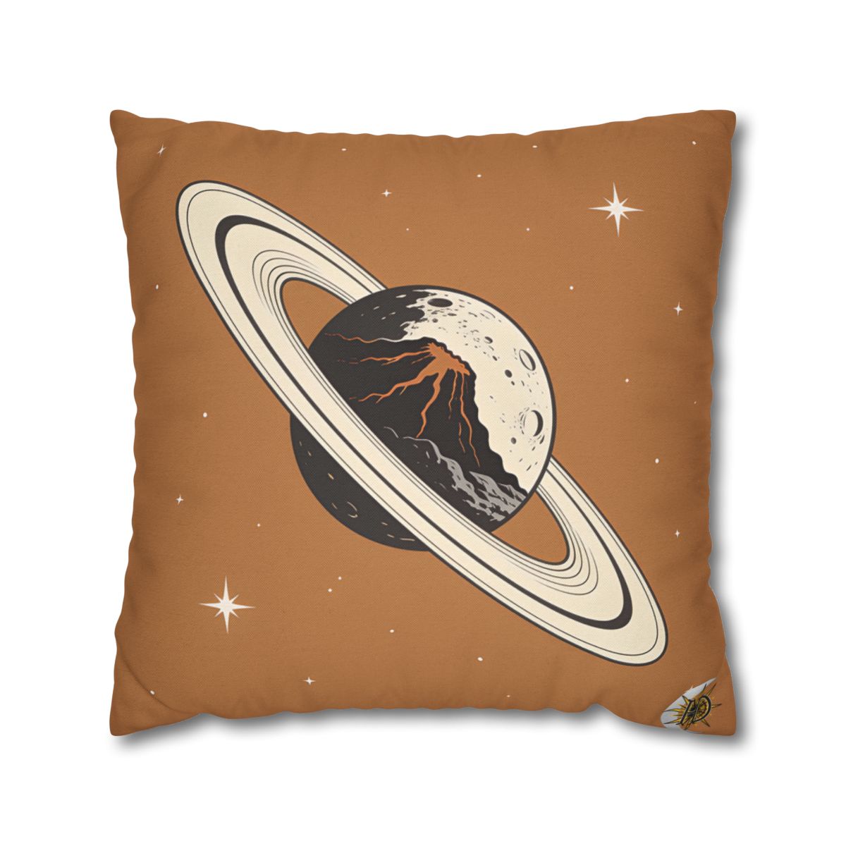 HD Ember Orbit Square Polyester Pillow Cover — additional view