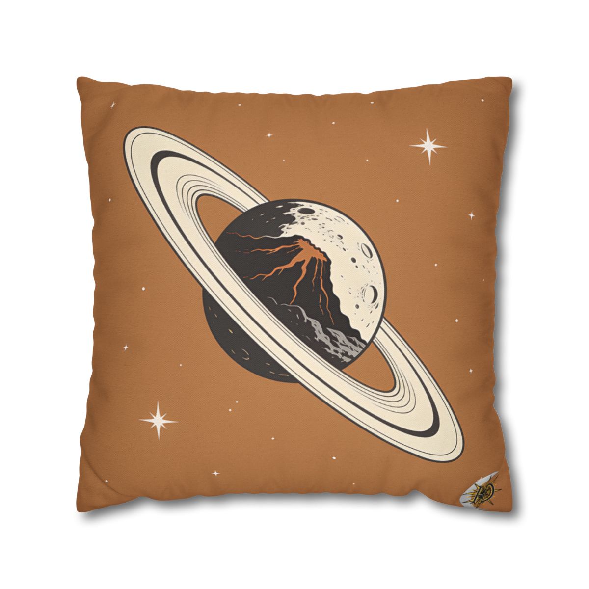 HD Ember Orbit Square Polyester Pillow Cover — additional view