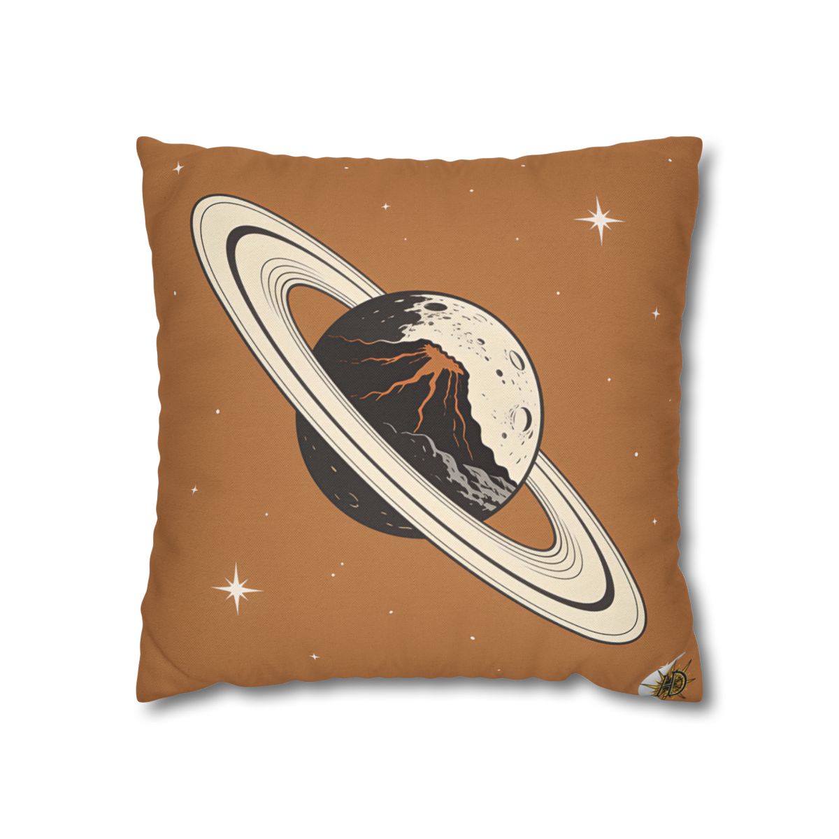 HD Ember Orbit Square Polyester Pillow Cover — additional view