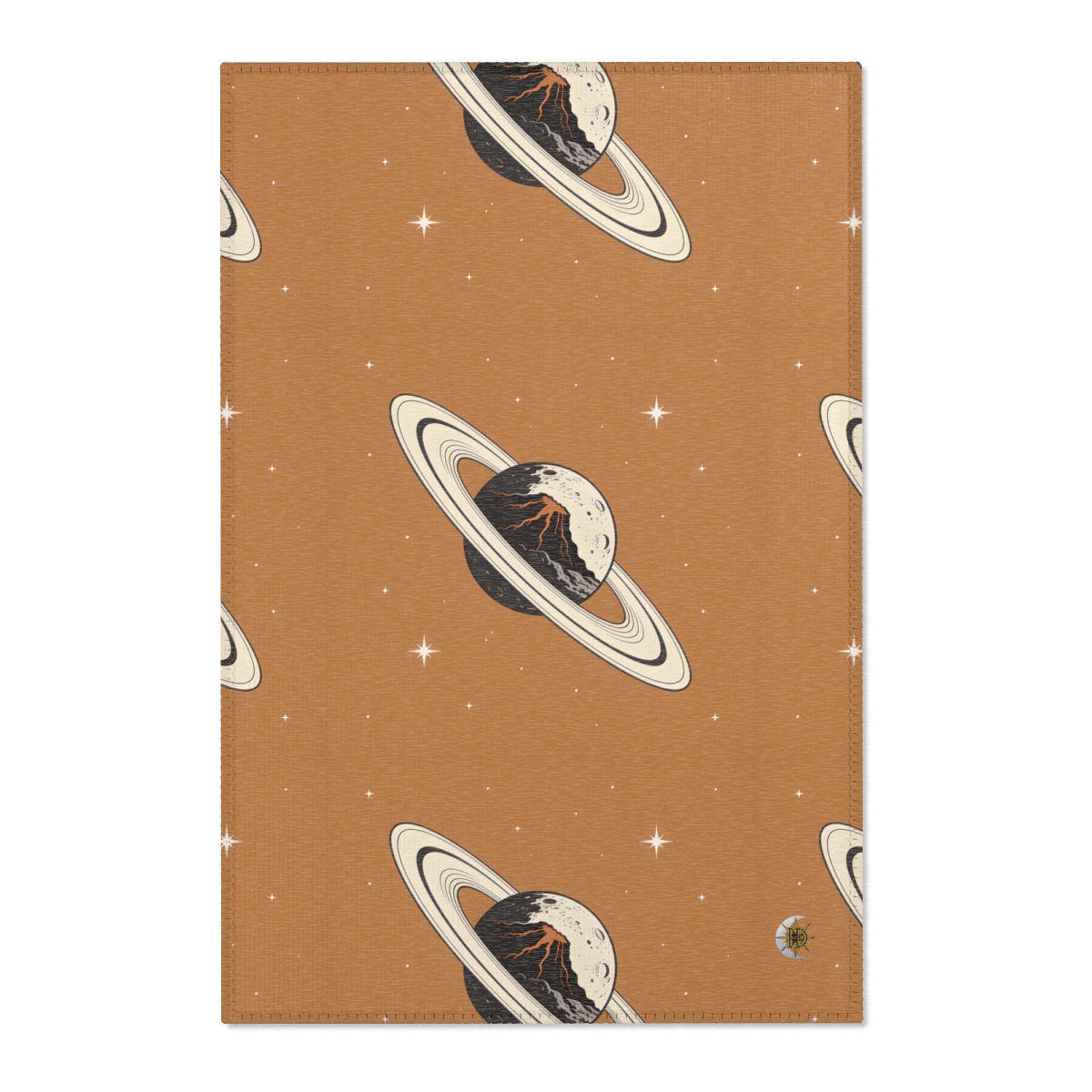 HD Ember Orbit Polyester Chenille Area Rug