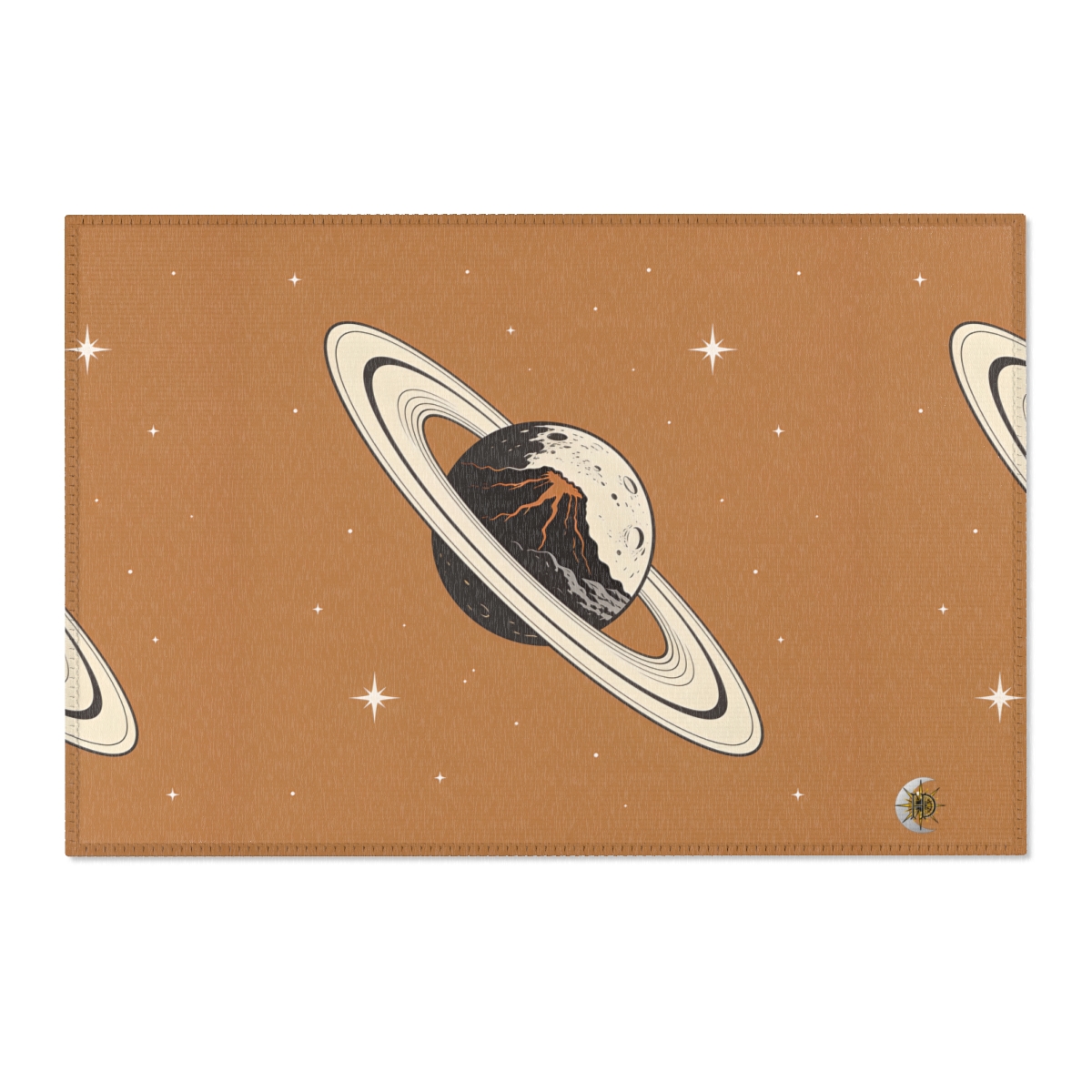 HD Ember Orbit Polyester Chenille Area Rug — additional view