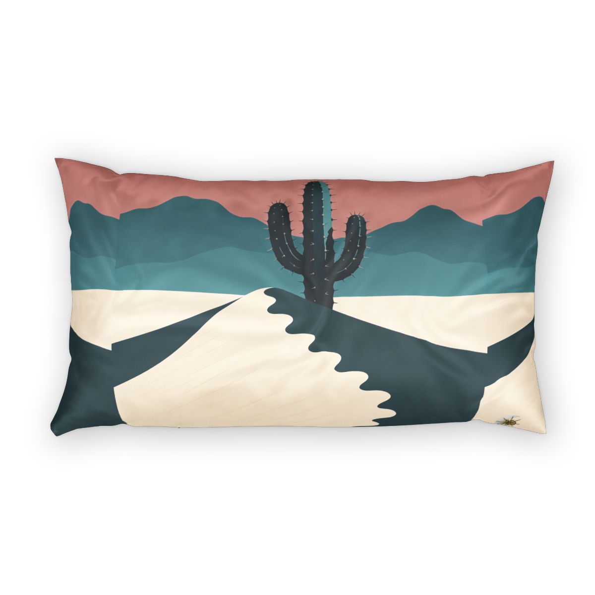 HD Desert Rose Cactus 100% Cotton Pillow Sham — additional view
