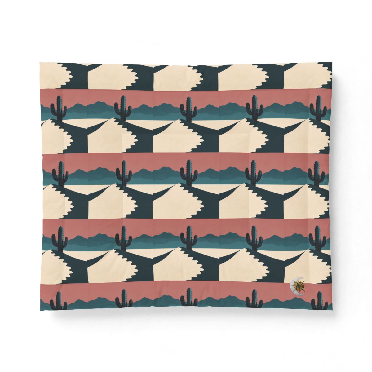 HD Desert Rose Cactus Cotton-Shell Comforter