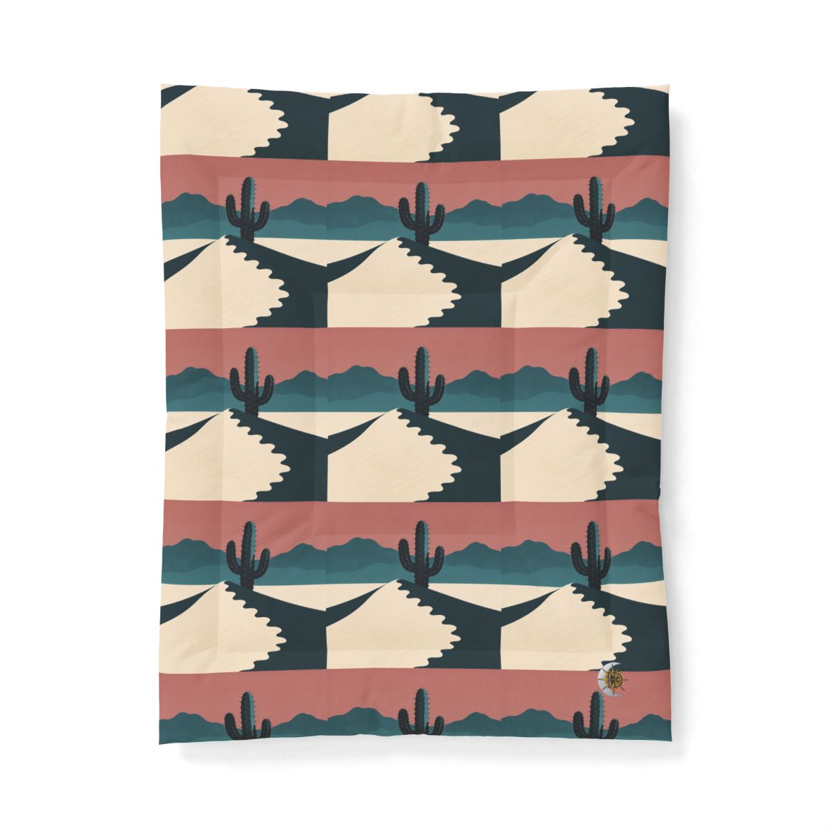 HD Desert Rose Cactus Cotton-Shell Comforter — additional view