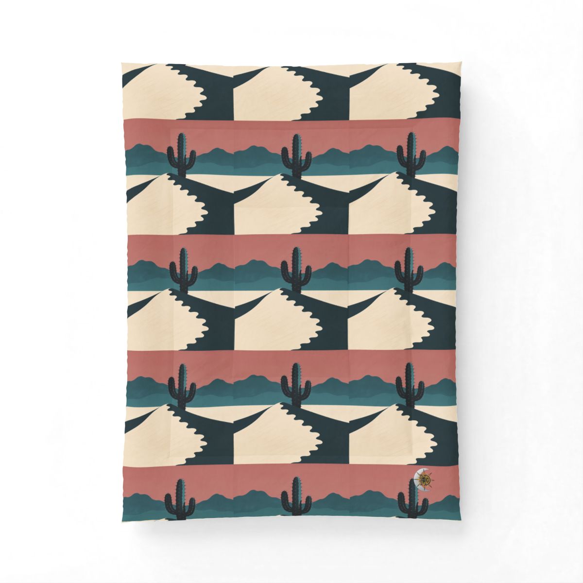 HD Desert Rose Cactus Cotton-Shell Comforter — additional view