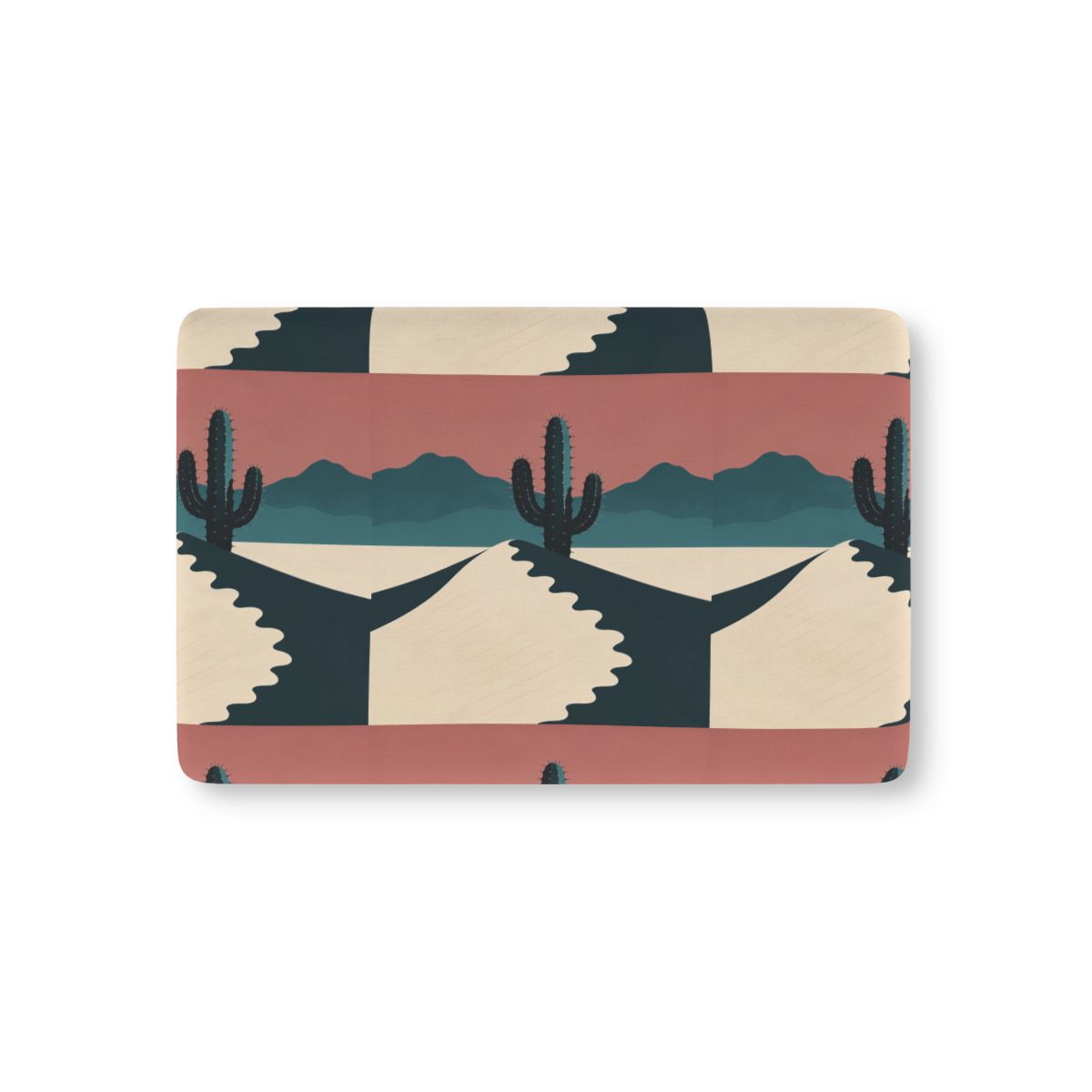 HD Desert Rose Cactus Fitted Crib Sheet