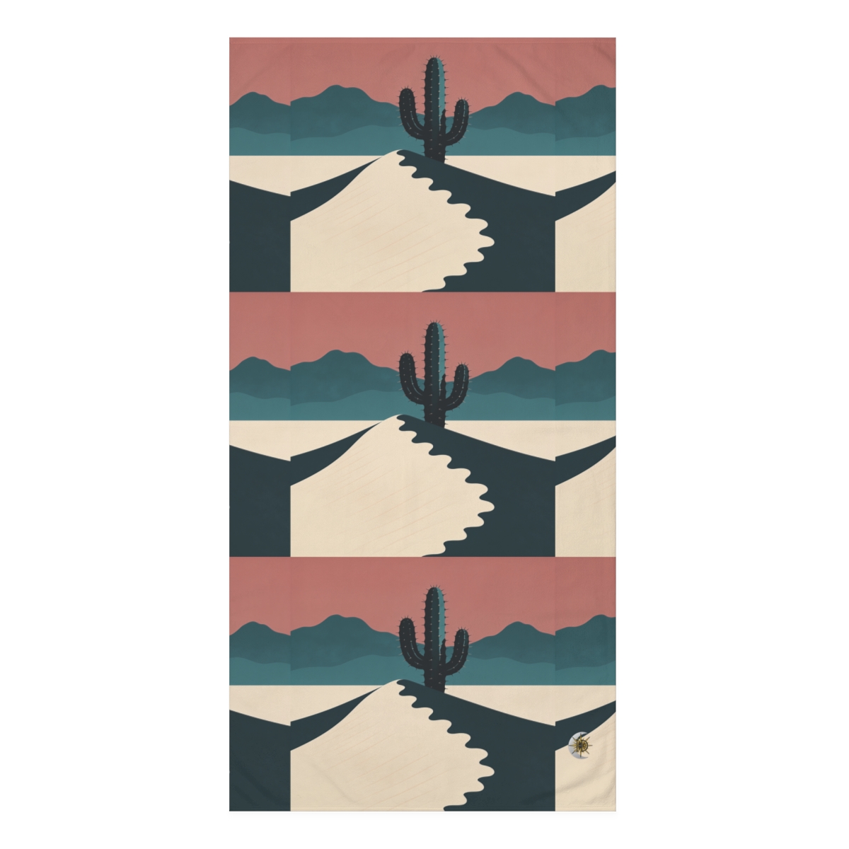 HD Desert Rose Cactus Mink-Cotton Bath Towel