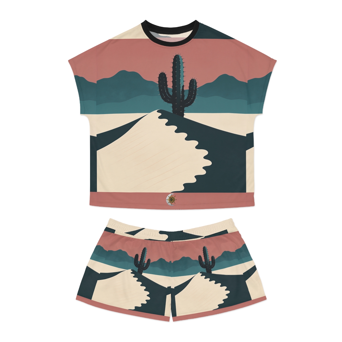 HD Desert Rose Cactus Women’s Short Pajama Set