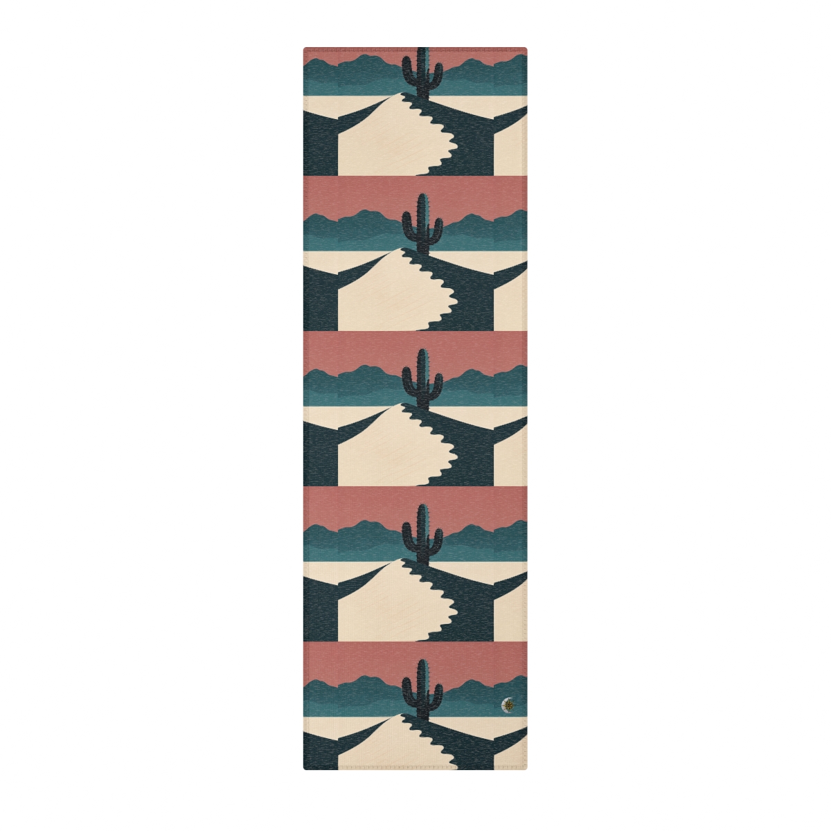 HD Desert Rose Cactus Polyester Chenille Area Rug — additional view