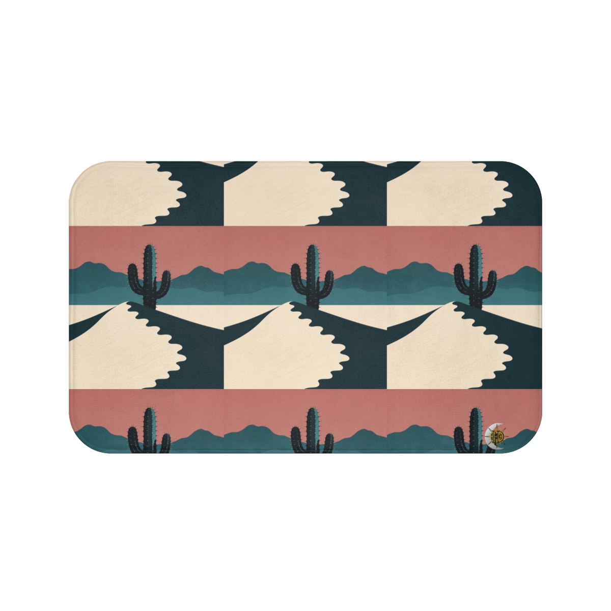 HD Desert Rose Cactus Memory-Foam Bath Mat