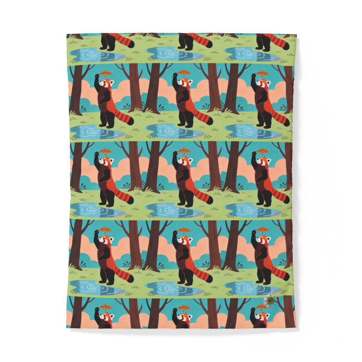 HD Leafplay Red Panda 100% Cotton Duvet Cover