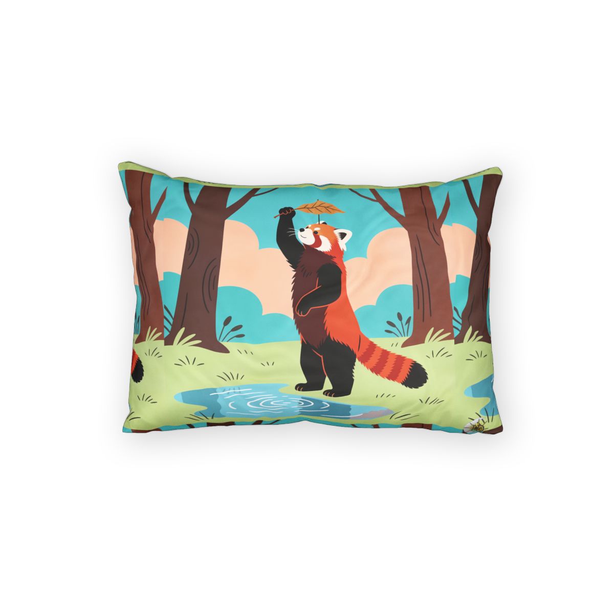 HD Leafplay Red Panda 100% Cotton Pillow Sham