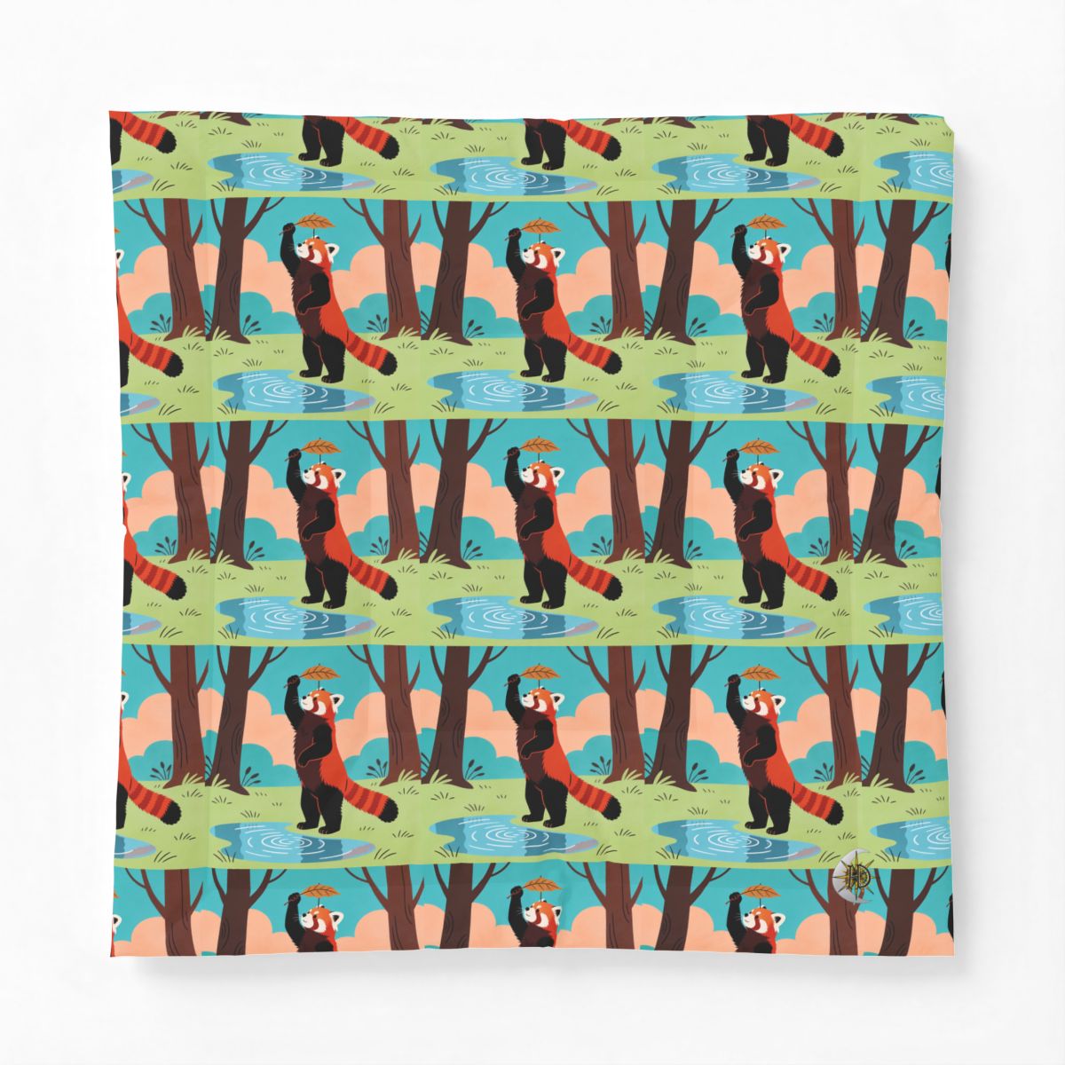 HD Leafplay Red Panda Cotton-Shell Comforter — additional view