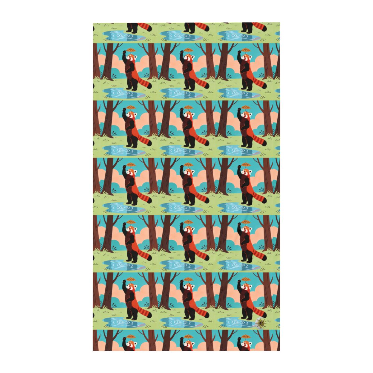 HD Leafplay Red Panda Twin Jersey Flat Sheet