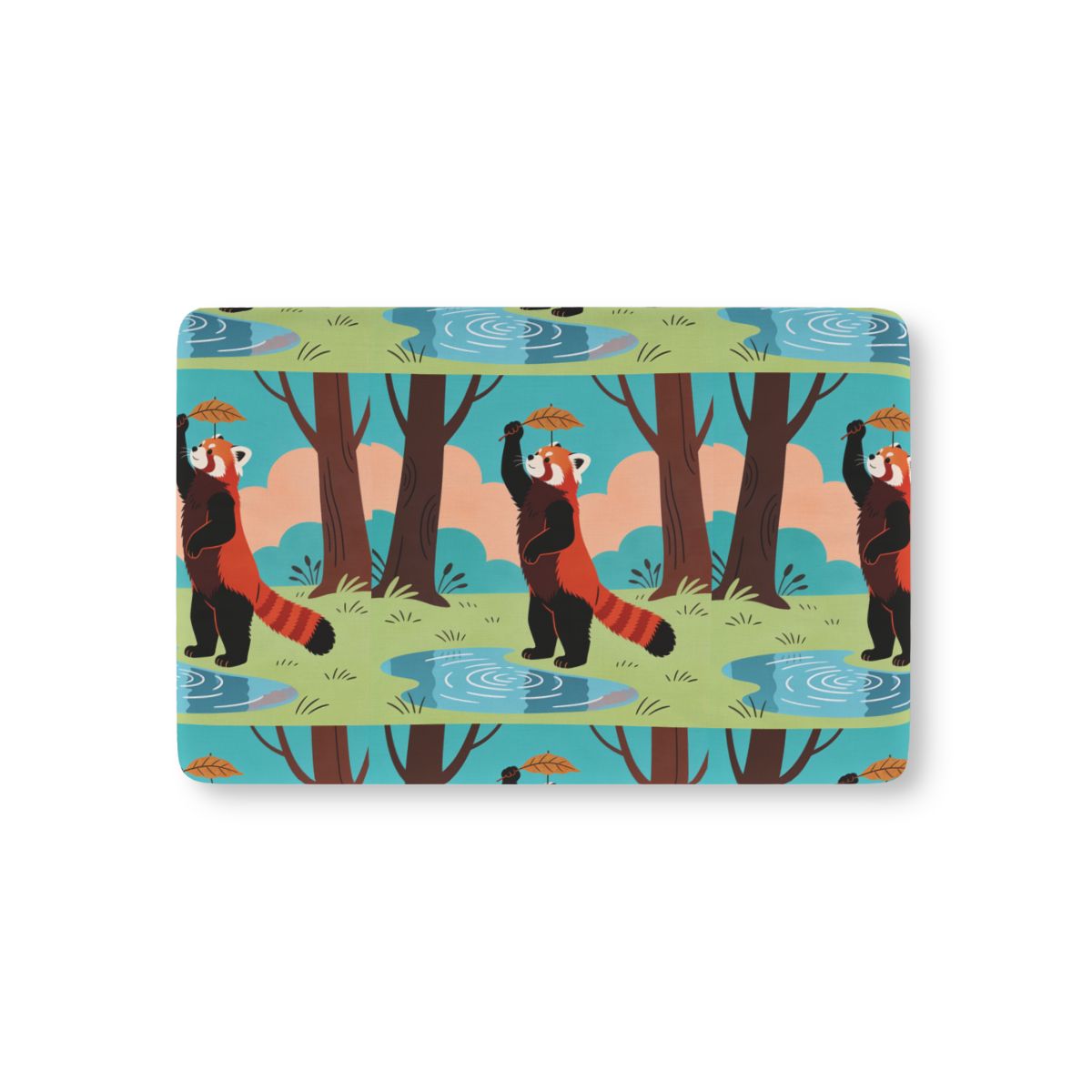 HD Leafplay Red Panda Fitted Crib Sheet