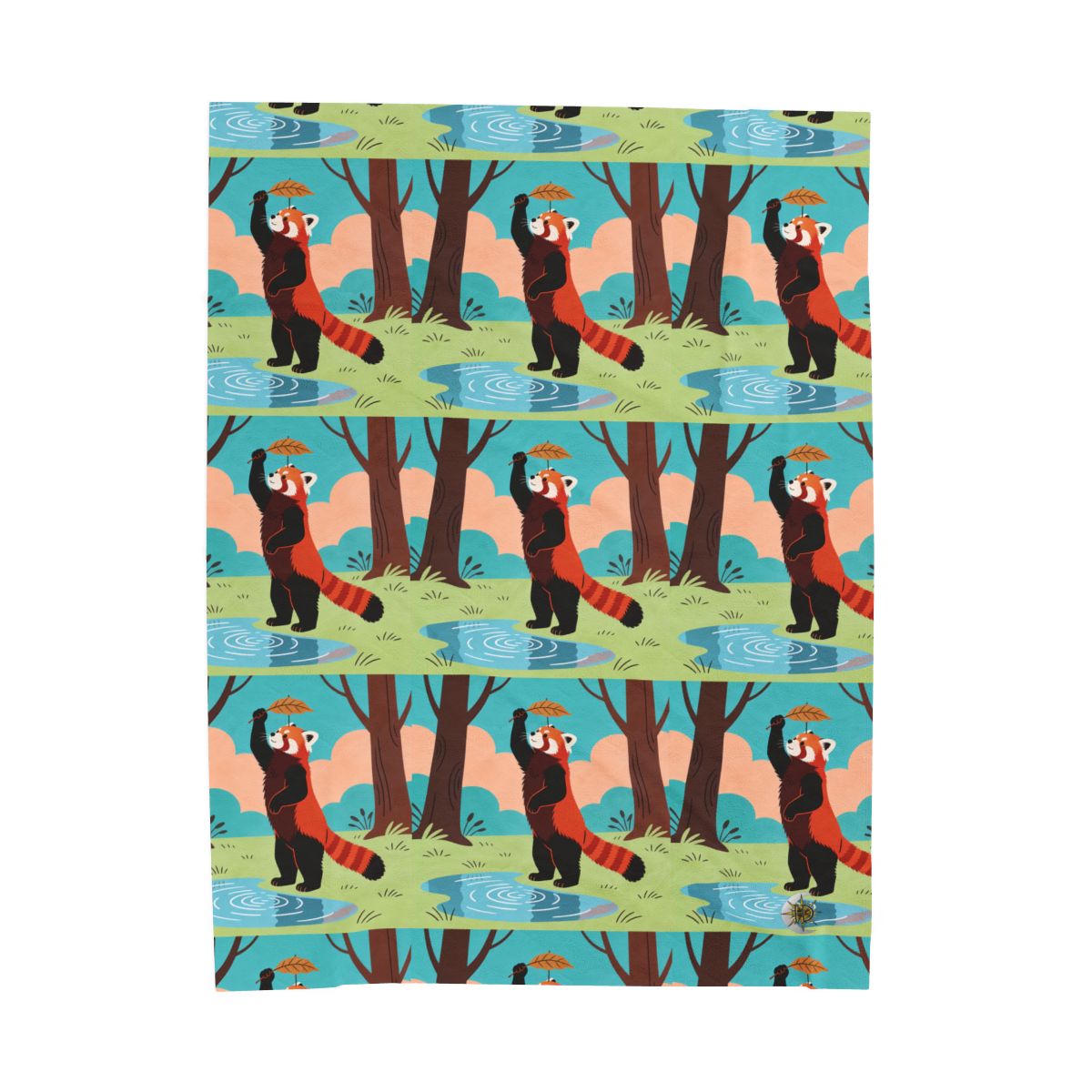 HD Leafplay Red Panda Velveteen Plush Blanket — additional view