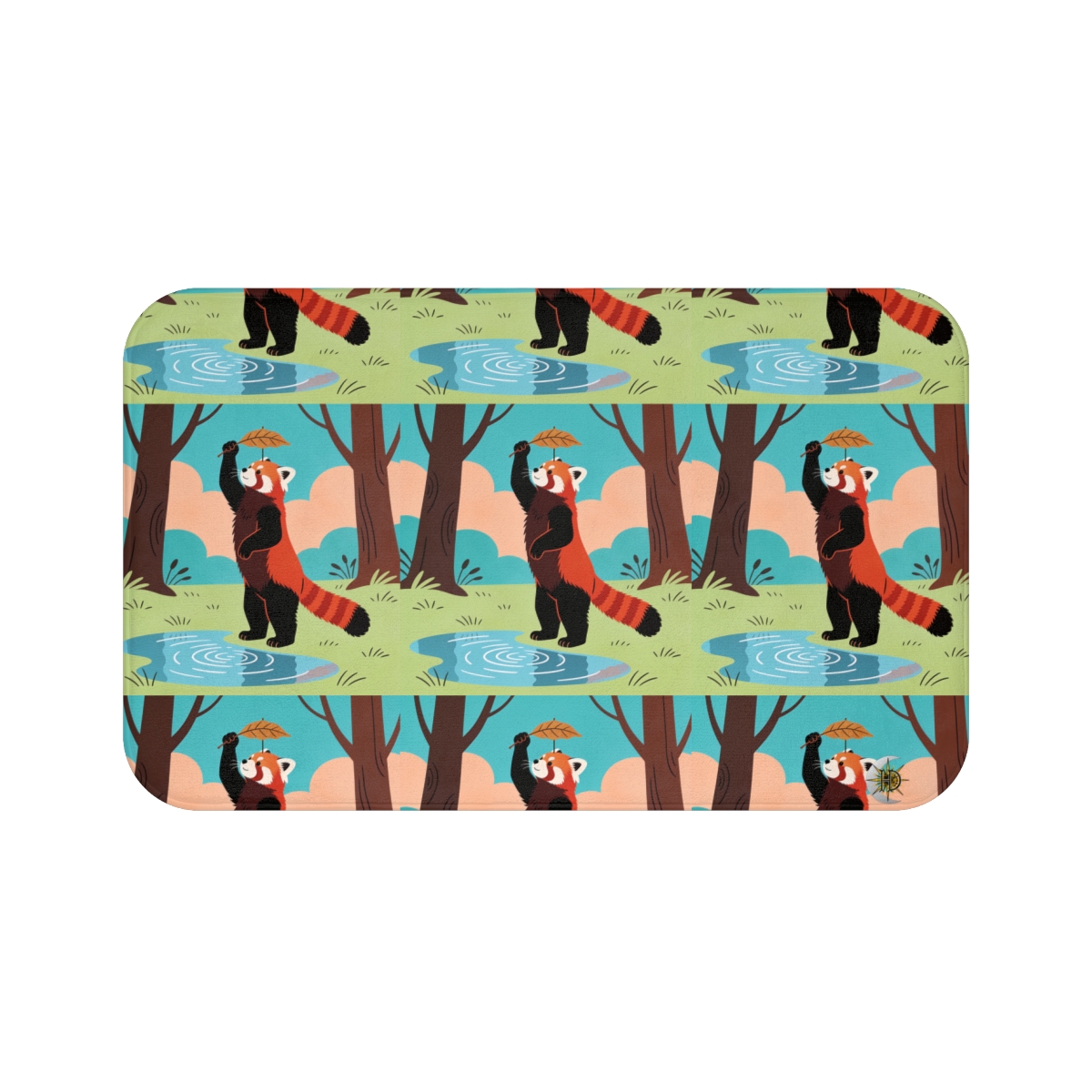 HD Leafplay Red Panda Memory-Foam Bath Mat