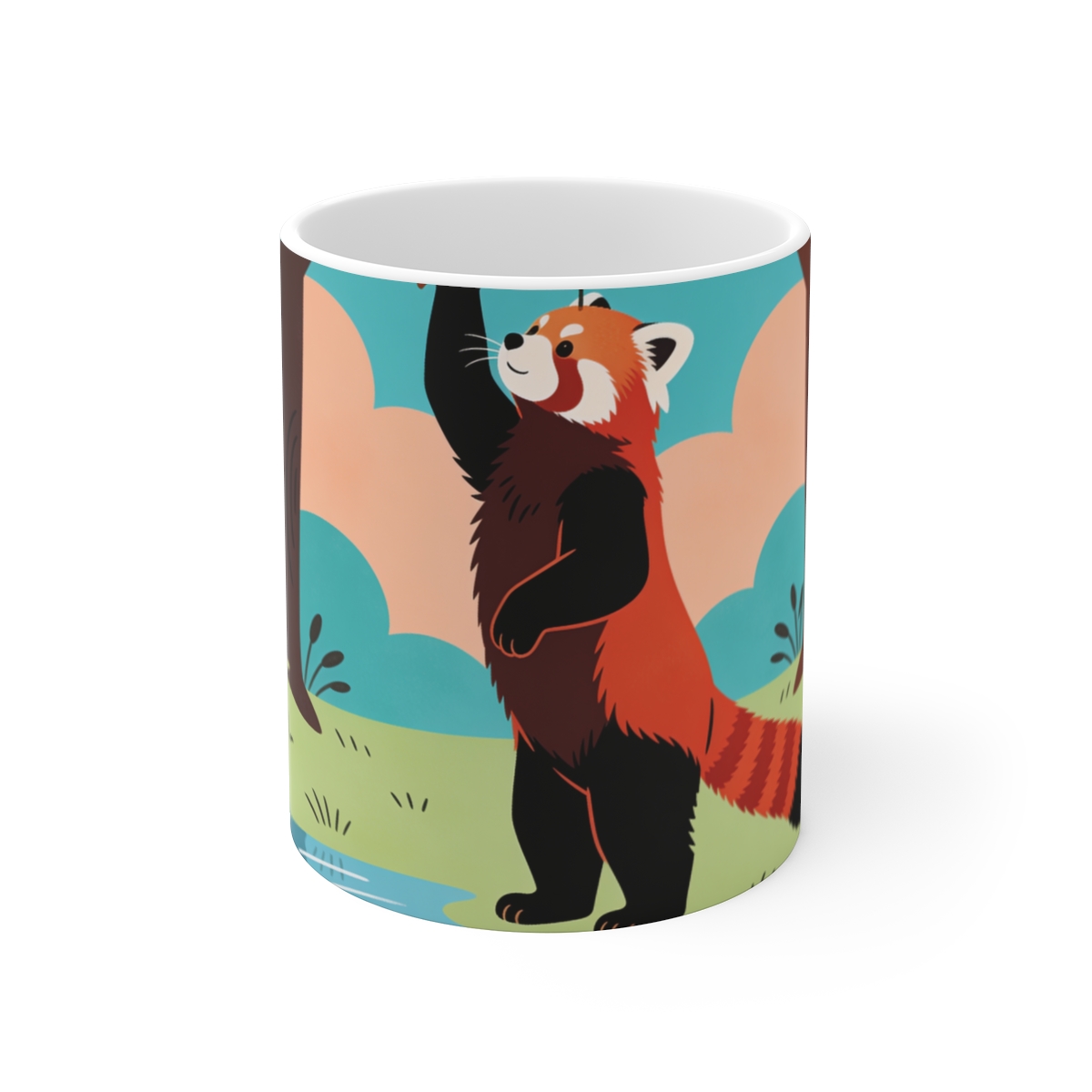 HD Leafplay Red Panda Ceramic Mug 11oz