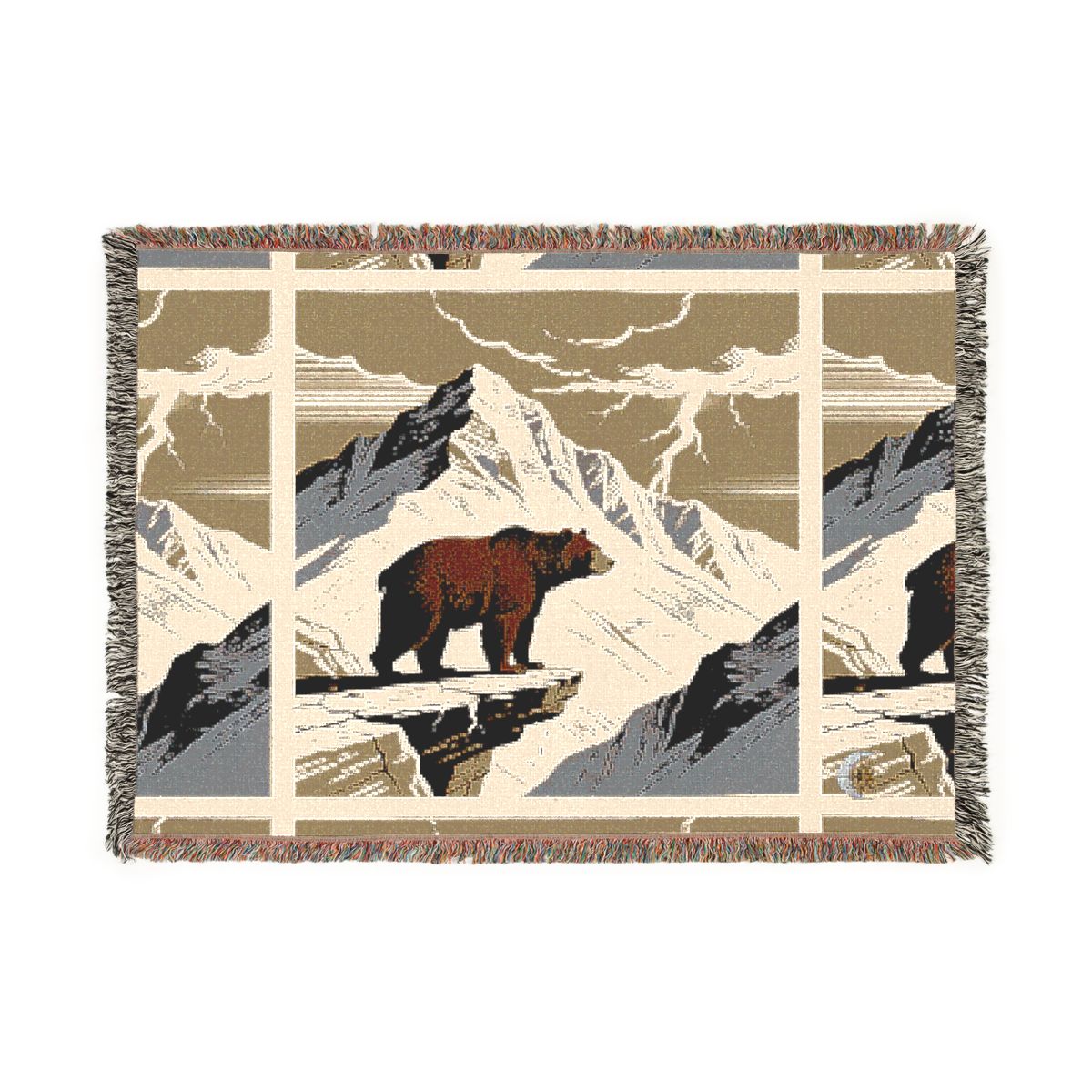 HD Thunder Ridge Bear 100% Cotton Woven Blanket