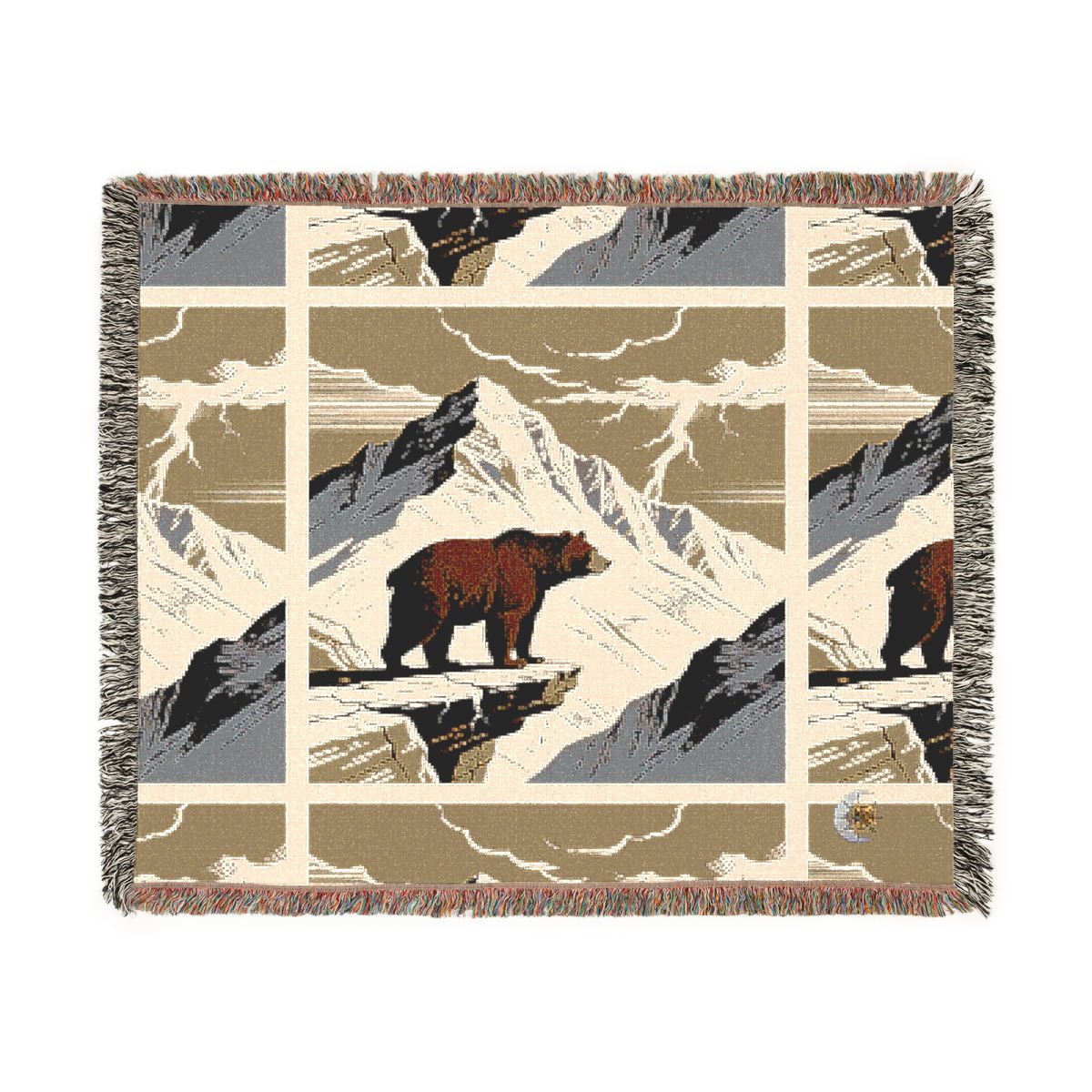 HD Thunder Ridge Bear 100% Cotton Woven Blanket — additional view
