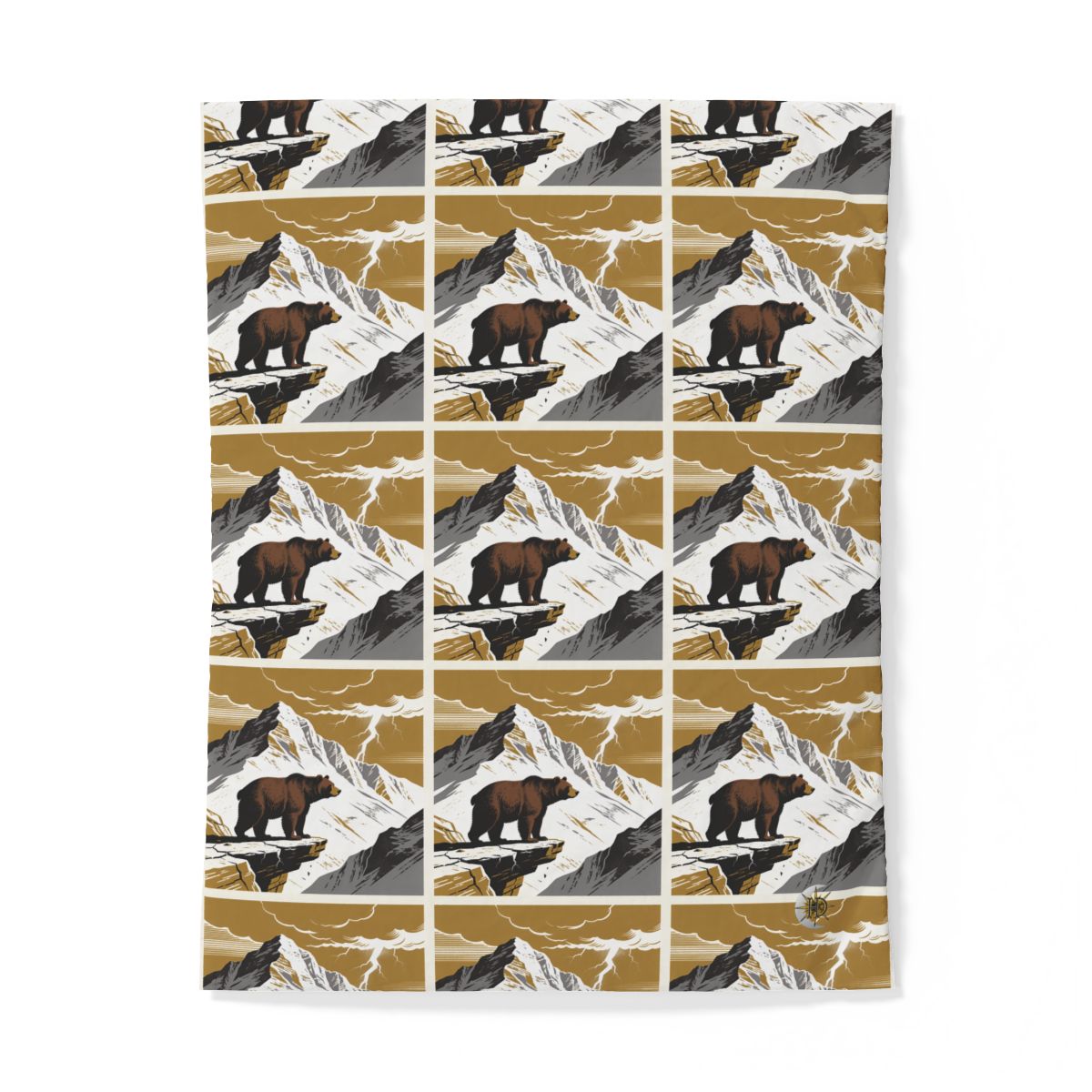 HD Thunder Ridge Bear 100% Cotton Duvet Cover