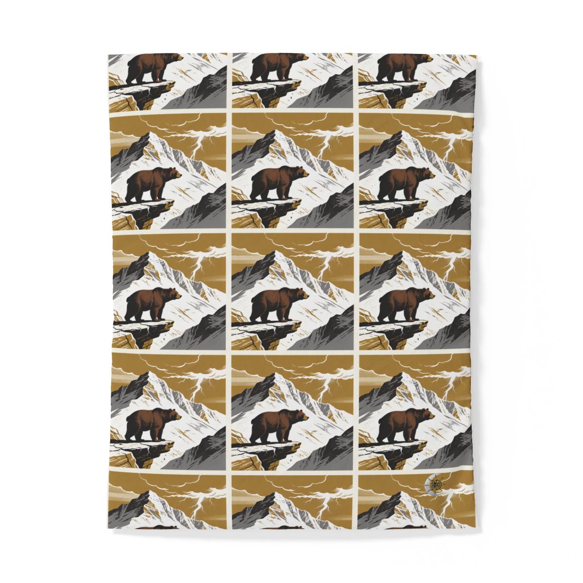 HD Thunder Ridge Bear 100% Cotton Duvet Cover — additional view