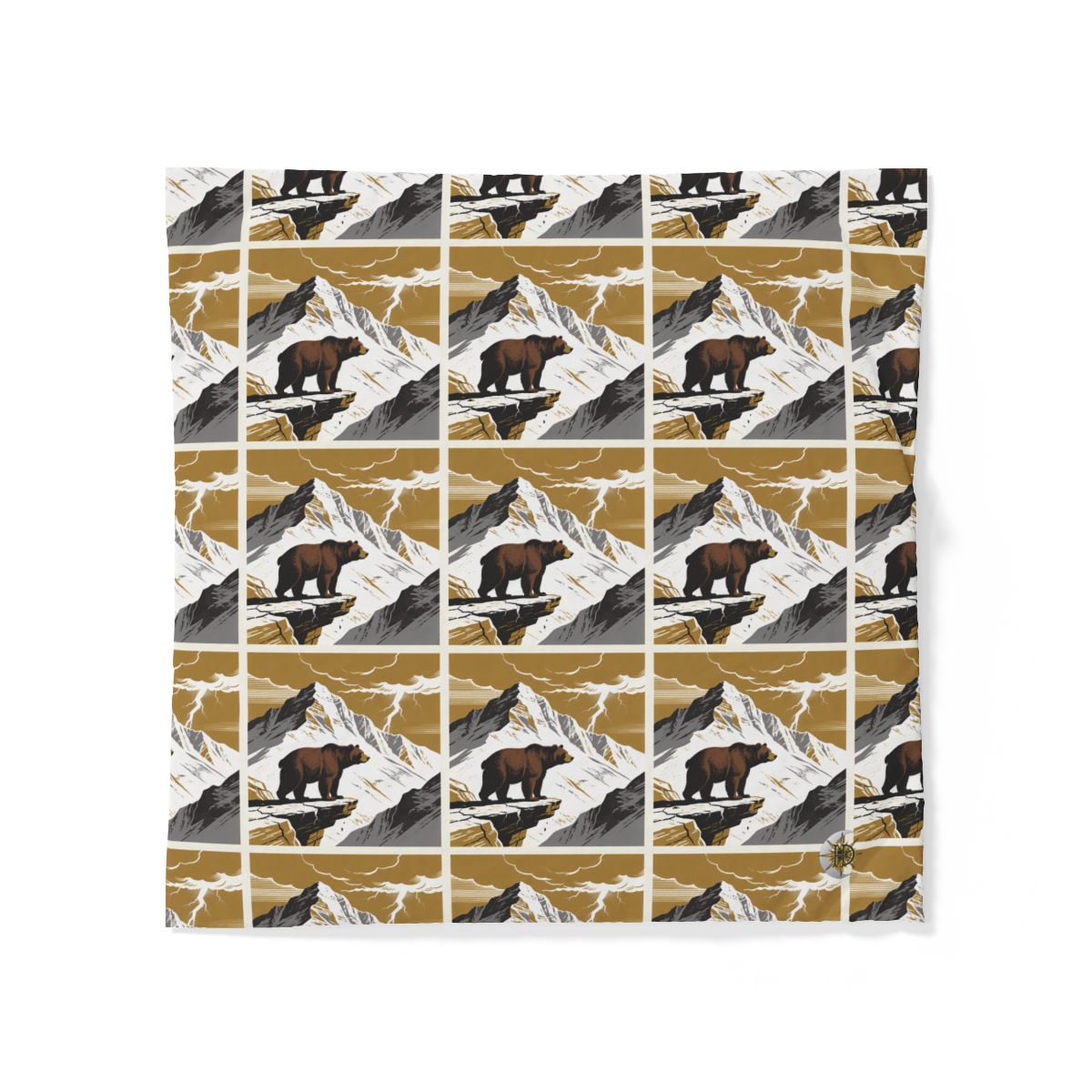 HD Thunder Ridge Bear 100% Cotton Duvet Cover — additional view