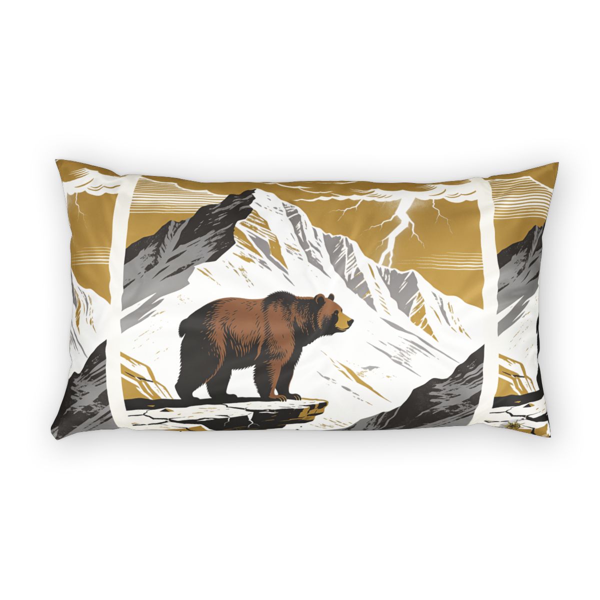 HD Thunder Ridge Bear 100% Cotton Pillow Sham — additional view