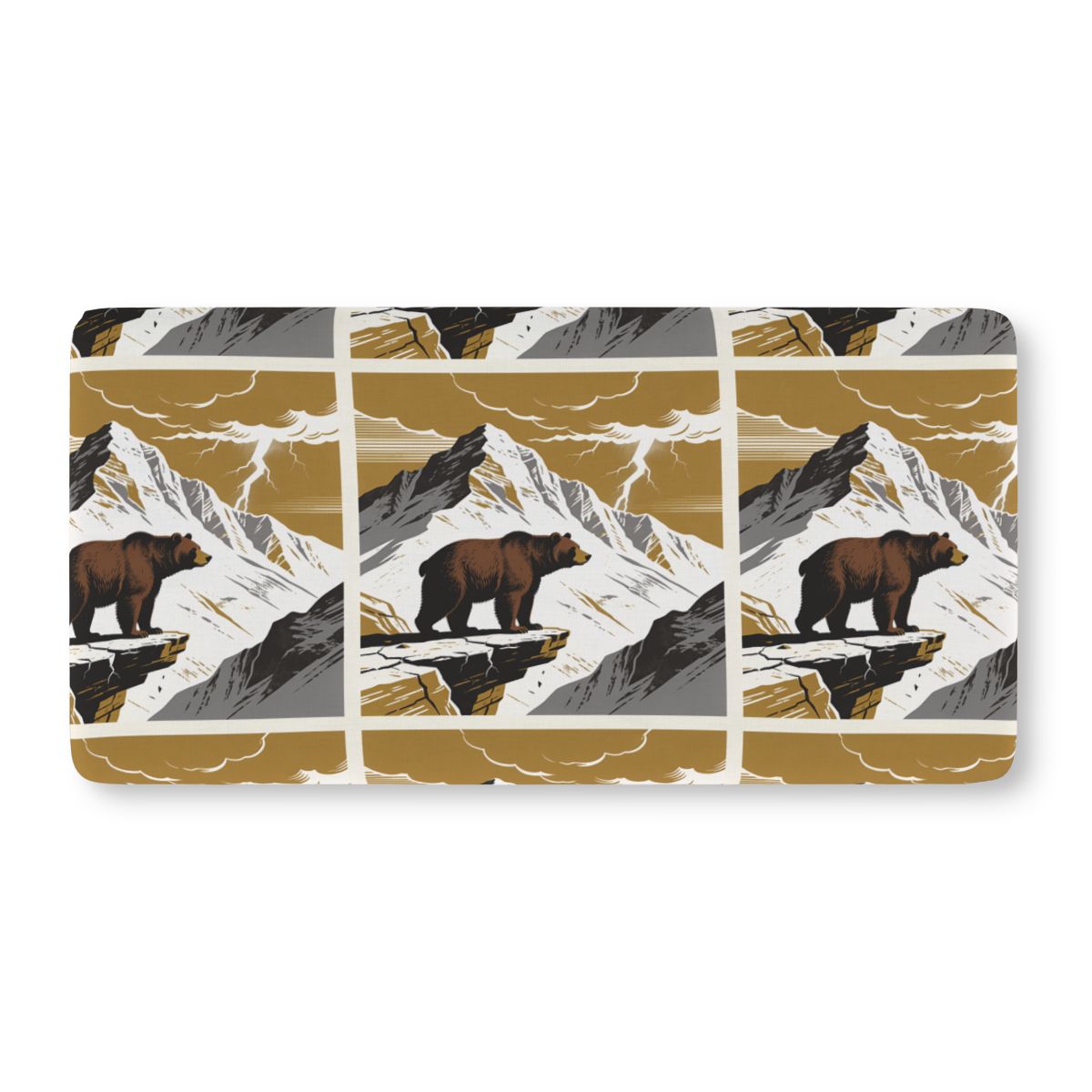 HD Thunder Ridge Bear Fitted Crib Sheet — additional view