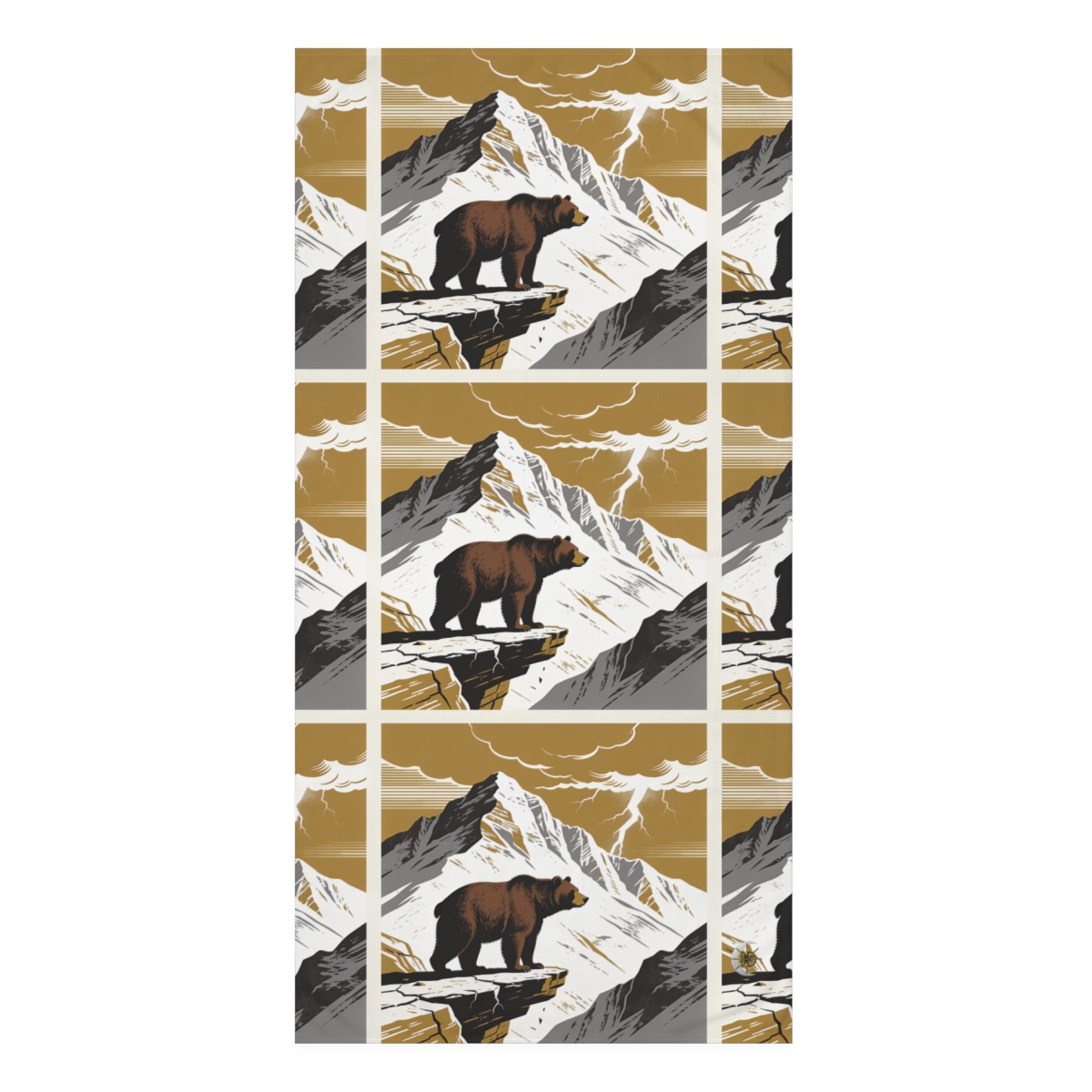 HD Thunder Ridge Bear Mink-Cotton Bath Towel