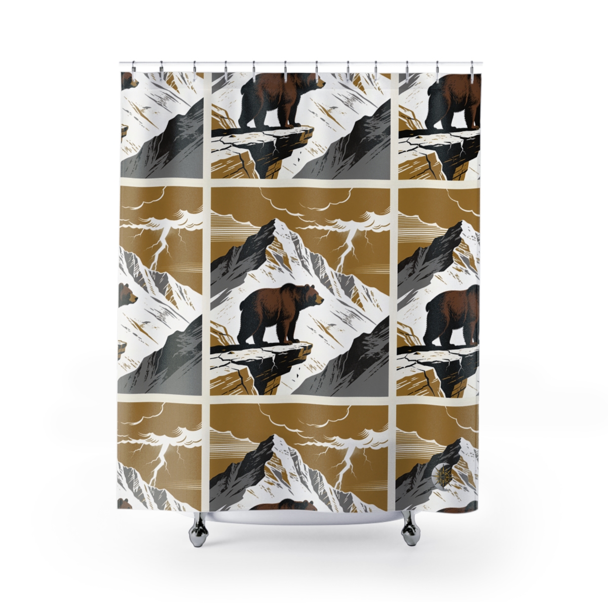HD Thunder Ridge Bear Shower Curtain