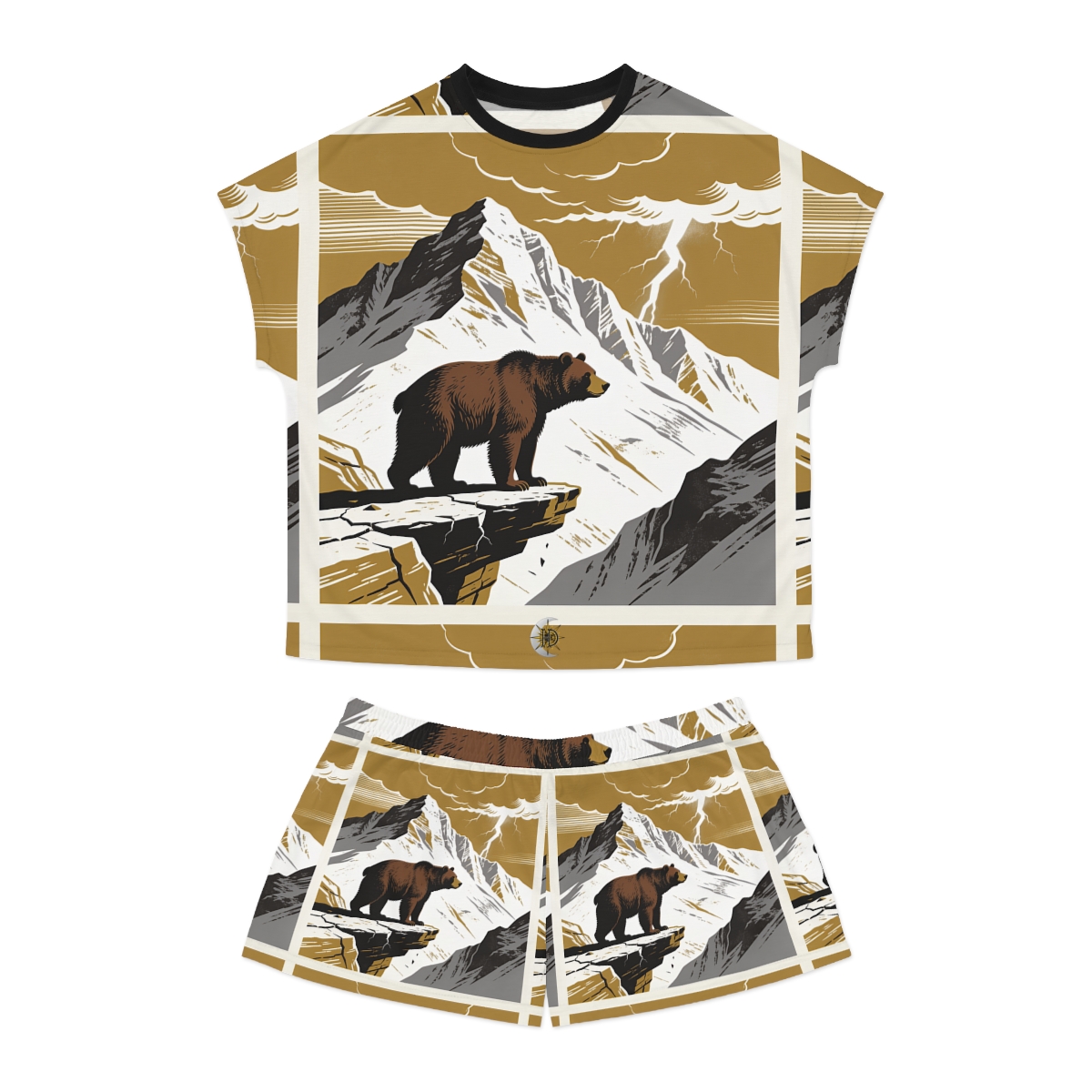 HD Thunder Ridge Bear Women’s Short Pajama Set